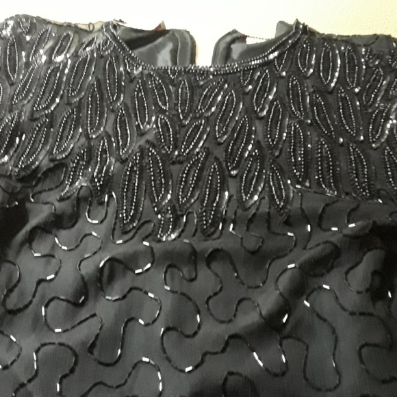 🐕🐕Party dress ( Halloween)size L blk lined. Intrakit beading/ BUNDLE ONLY - Picture 2 of 8